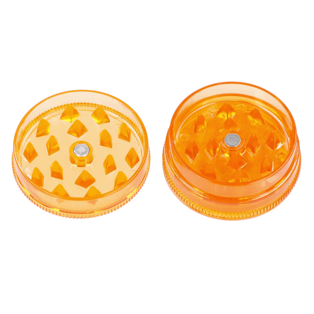 A top-down view of the “Give Danks” Smoking Box, a clear plastic container with a hexagonal patterned lid.