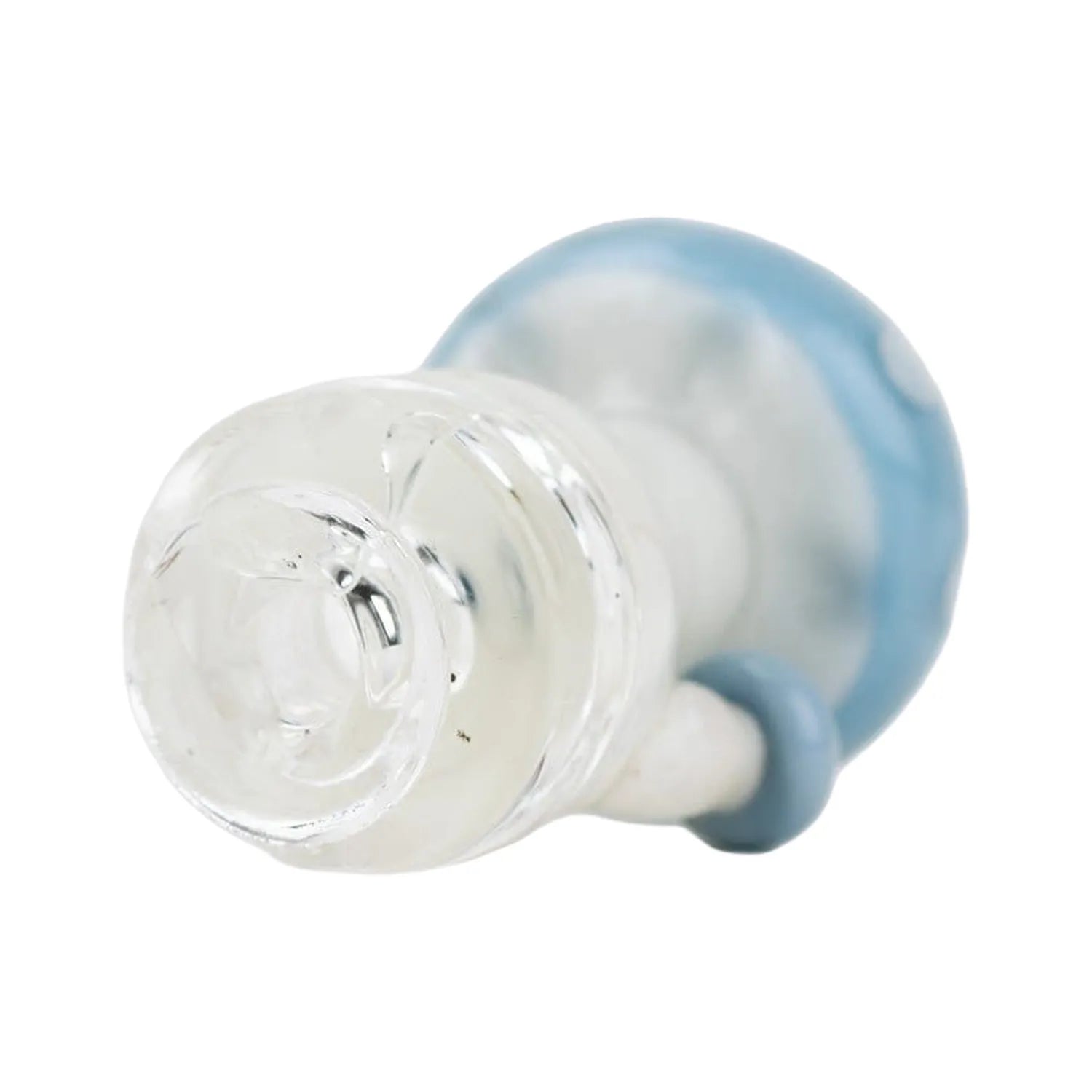 Empire Glassworks PuffCo Pivot Glass Mouthpiece - Blue Mushroom