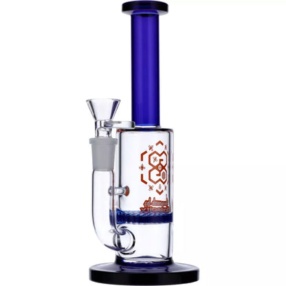Smoke Cartel Straight Tube Colored Glass Bong | Blue