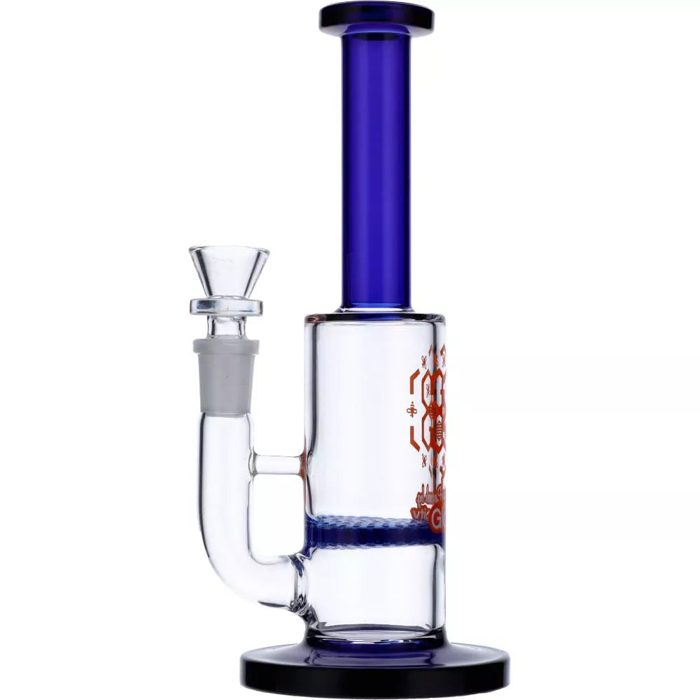Smoke Cartel Straight Tube Colored Glass Bong | Blue