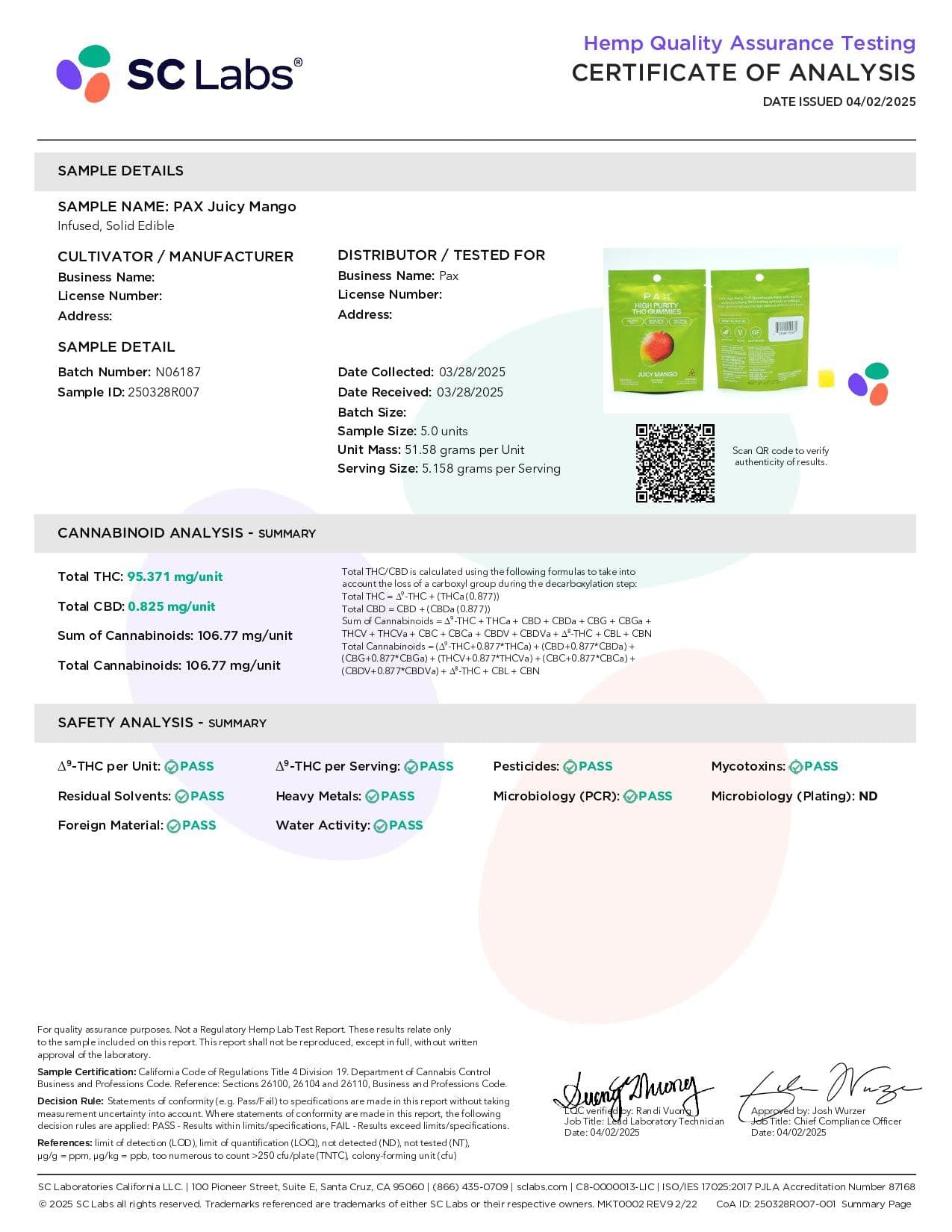 PAX High Purity D9 THC Gummies | 100mg | 10pc Pack