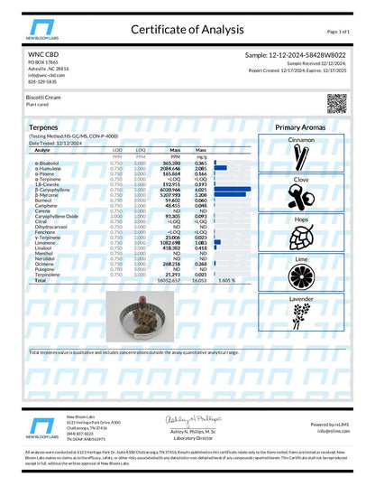 WNC CBD High THCA Indoor Living Soil Flower | 3.5g