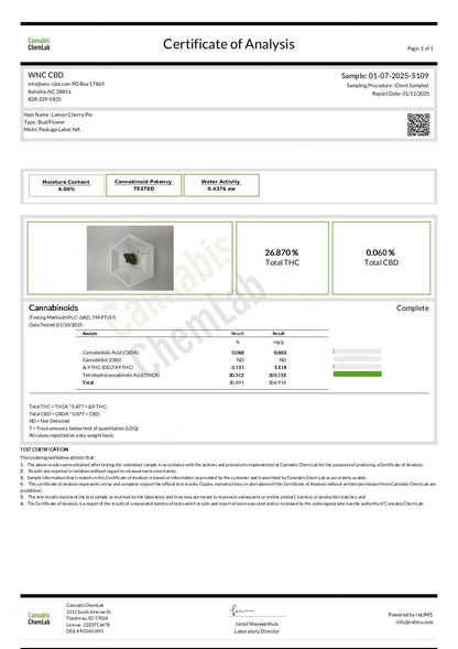 WNC CBD High THCA Indoor Living Soil Flower | 3.5g