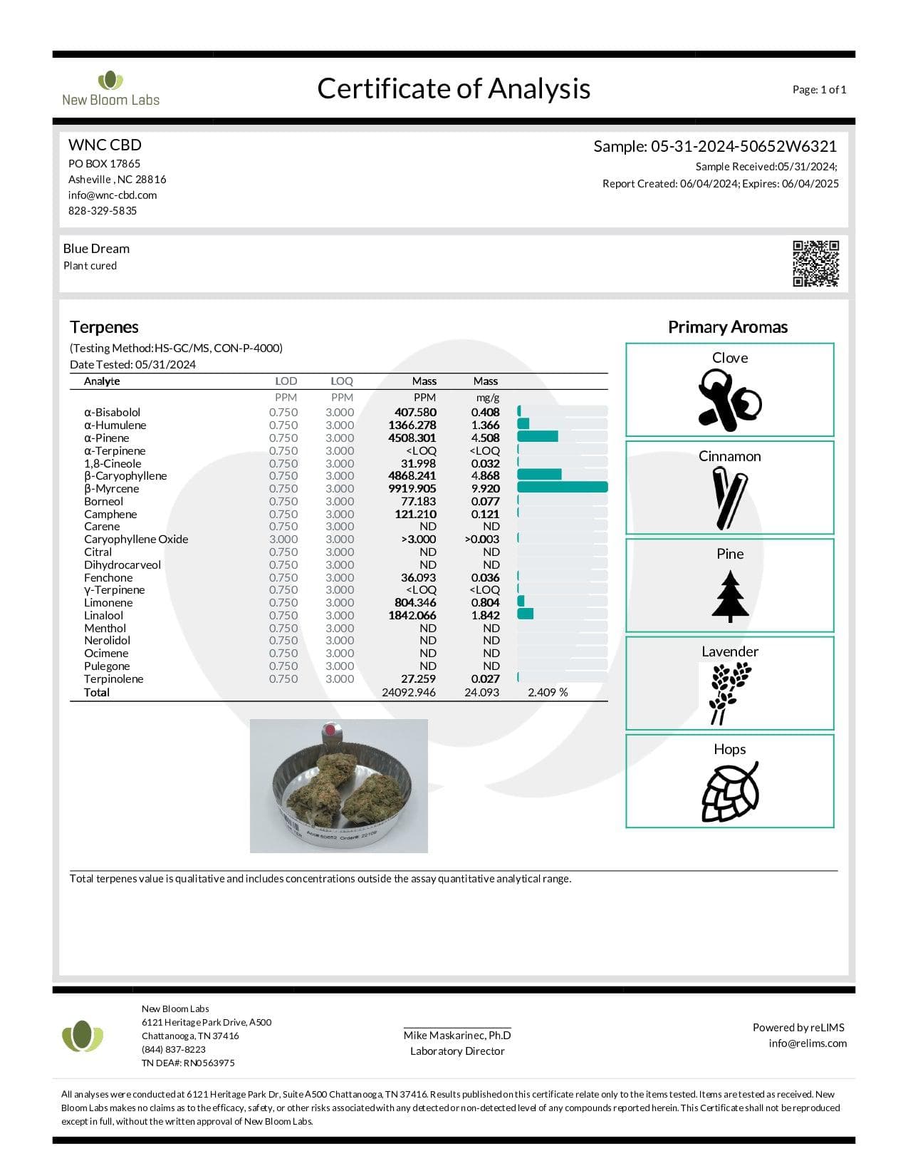 WNC CBD High THCA Indoor Living Soil Flower | 3.5g
