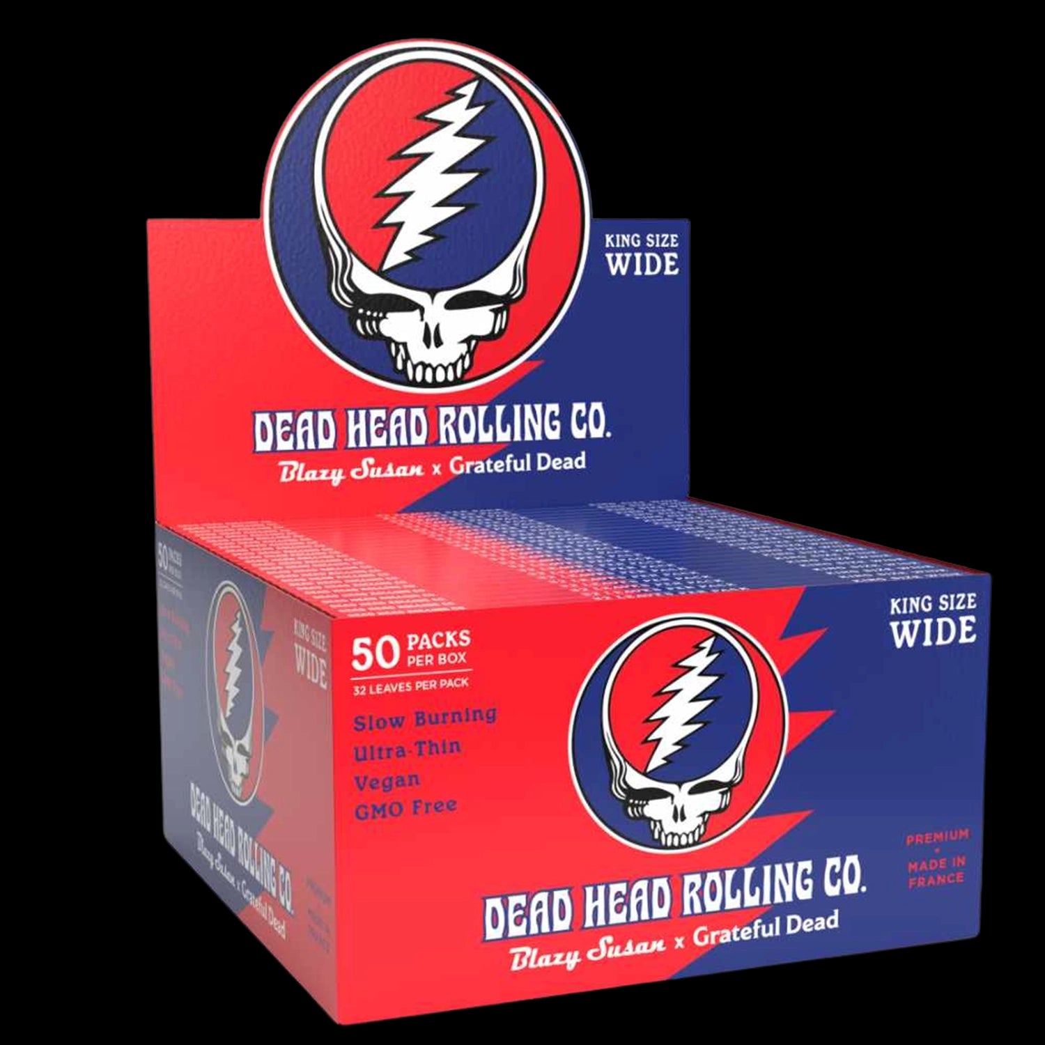 Blazy Susan Grateful Dead Rolling Papers - King Size Wide- Display Box