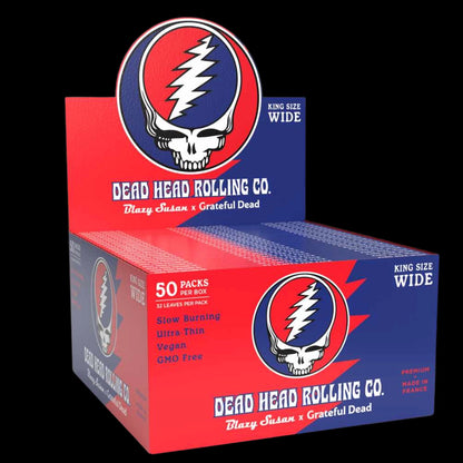 Blazy Susan Grateful Dead Rolling Papers - King Size Wide- Display Box