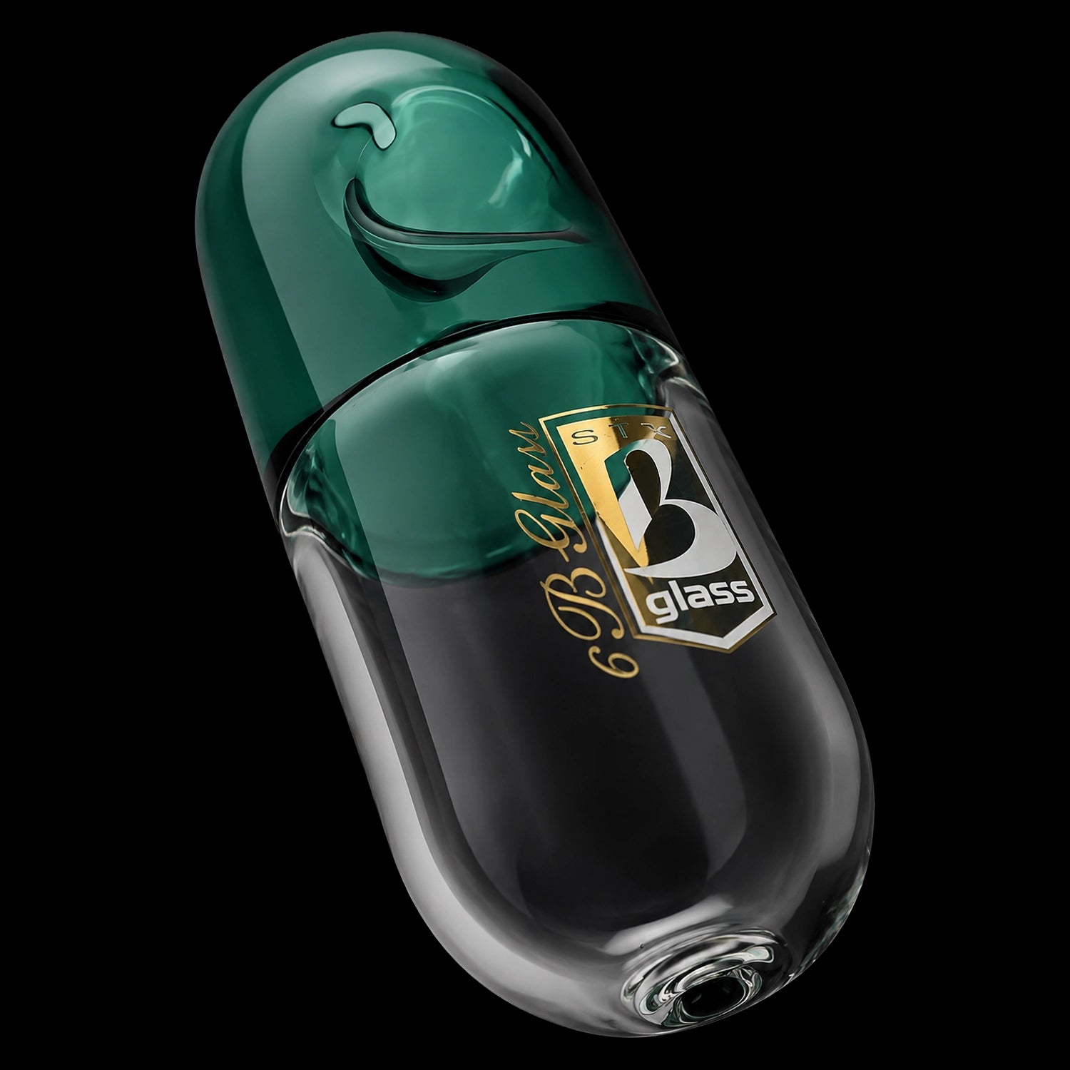 6B Glass Pill Steamroller Pipe – 5″ – Assorted Colors