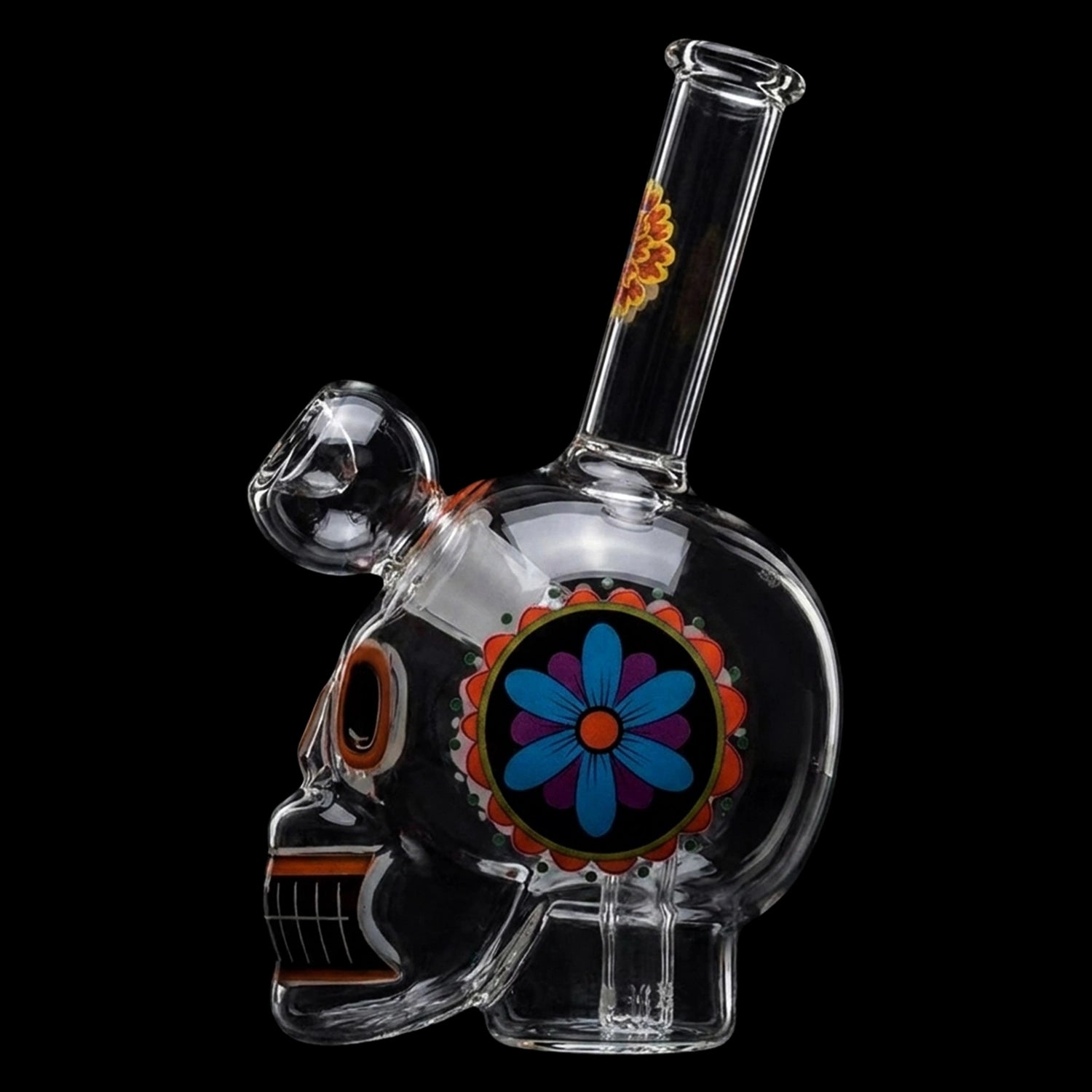 Dia De Los Muertos Skull Bong 6.1"