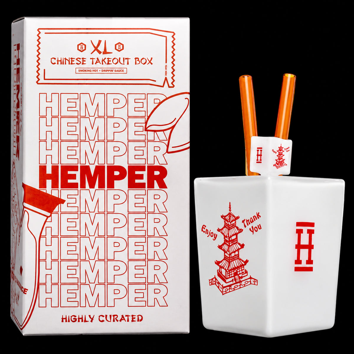 Hemper Chinese Takeout Glass Bong