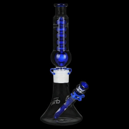 Pulsar Chillr Glycerin Beaker Glass Bong - 13" / 14mm F / Blue