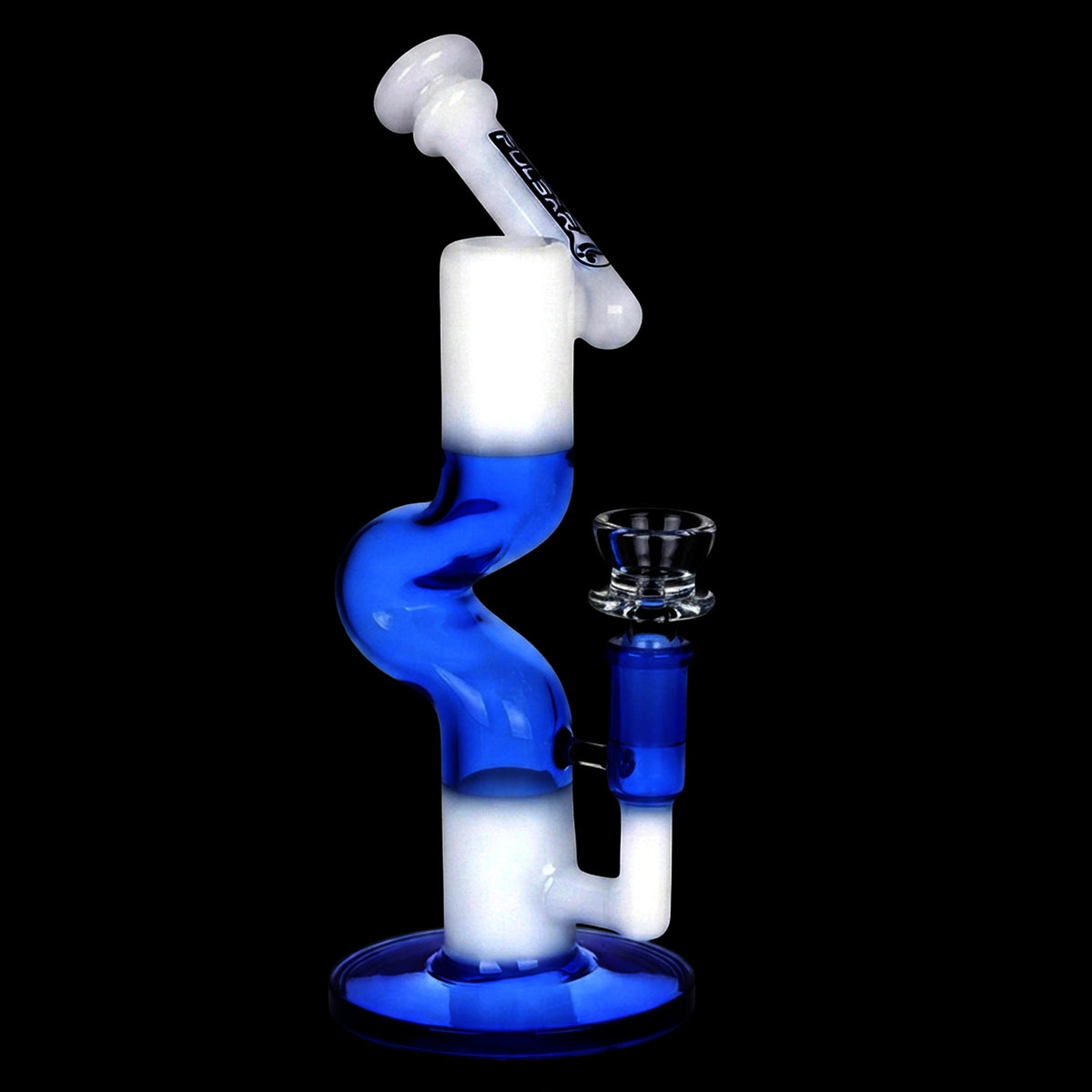 Pulsar Two-Tone U-Bend Tube Glass Bong - 9.5" / 14mm F