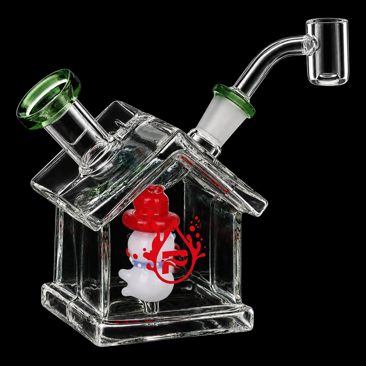 Pulsar Christmas House Party Glass Dab Rig - 4.5" / 14mm F