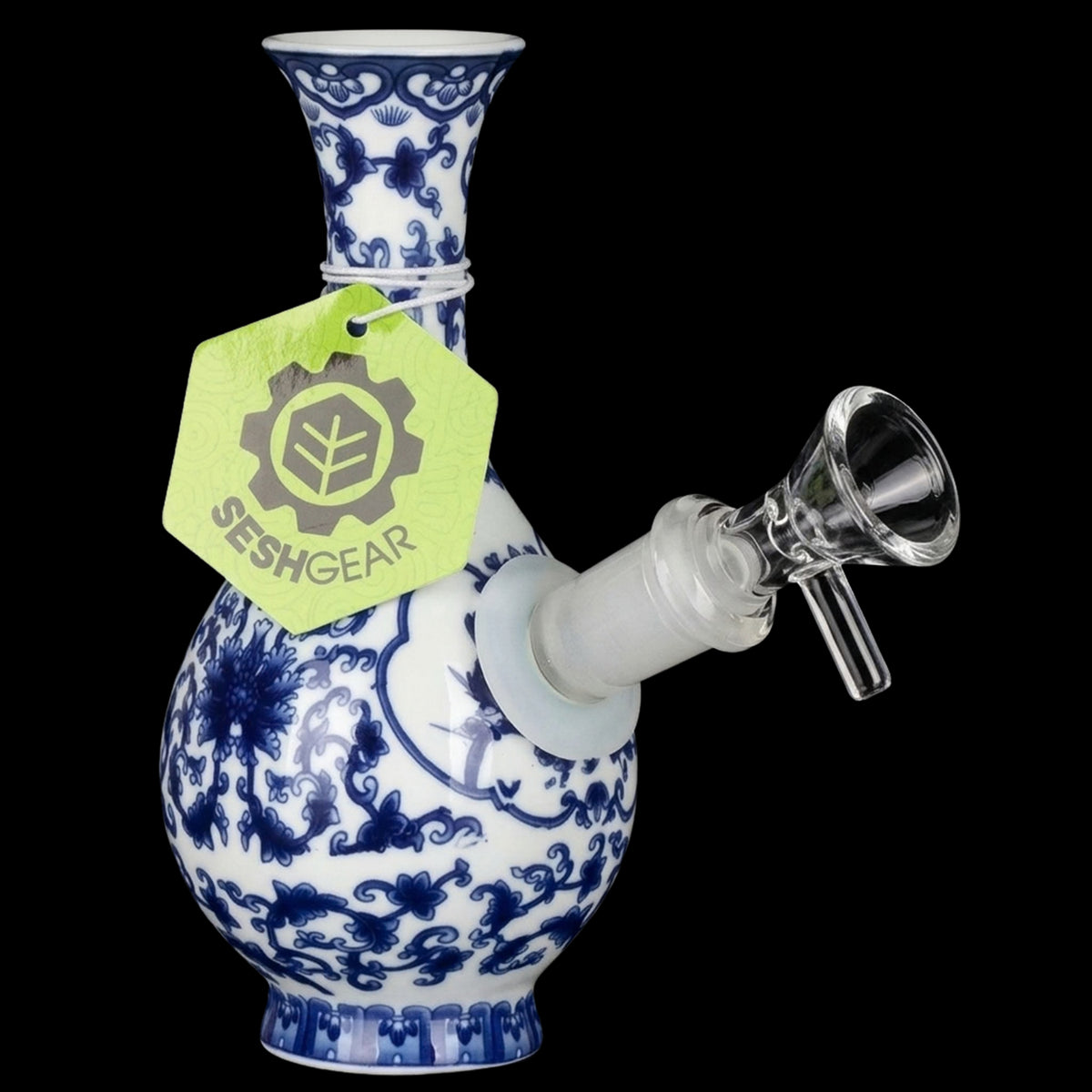 SeshGear Chinese Vase Ceramic Bong -  5.75" / 14mm F / Bubble Base