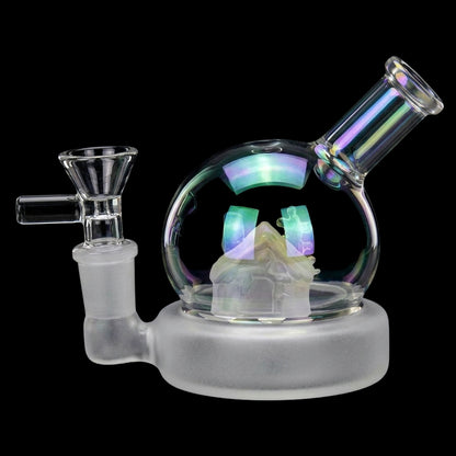 Christmas House Globe Glass Bong - 3.75" / 14mm F