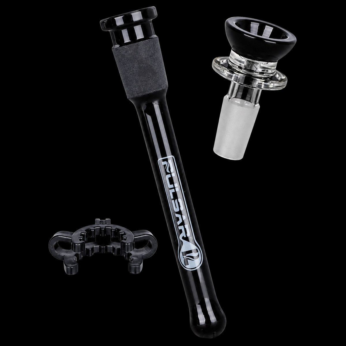 Pulsar Flared Straight Tube Glass Bong w/ Ice Restriction - 9.75" / 14mm F
