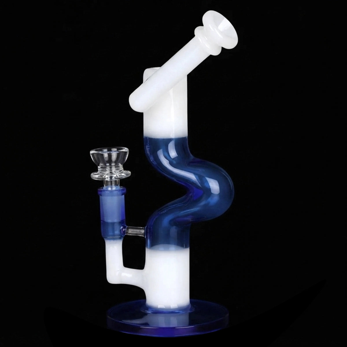Pulsar Two-Tone U-Bend Tube Glass Bong - 9.5" / 14mm F