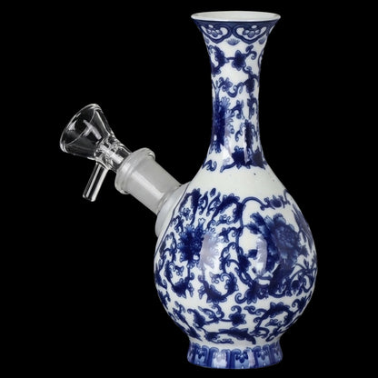 SeshGear Chinese Vase Ceramic Bong -  5.75" / 14mm F / Bubble Base