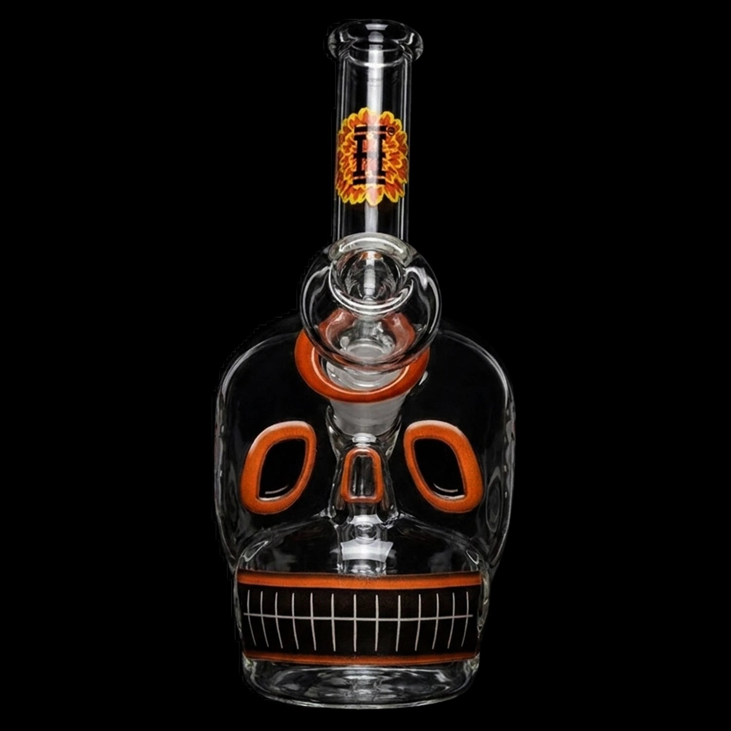 Dia De Los Muertos Skull Bong 6.1"