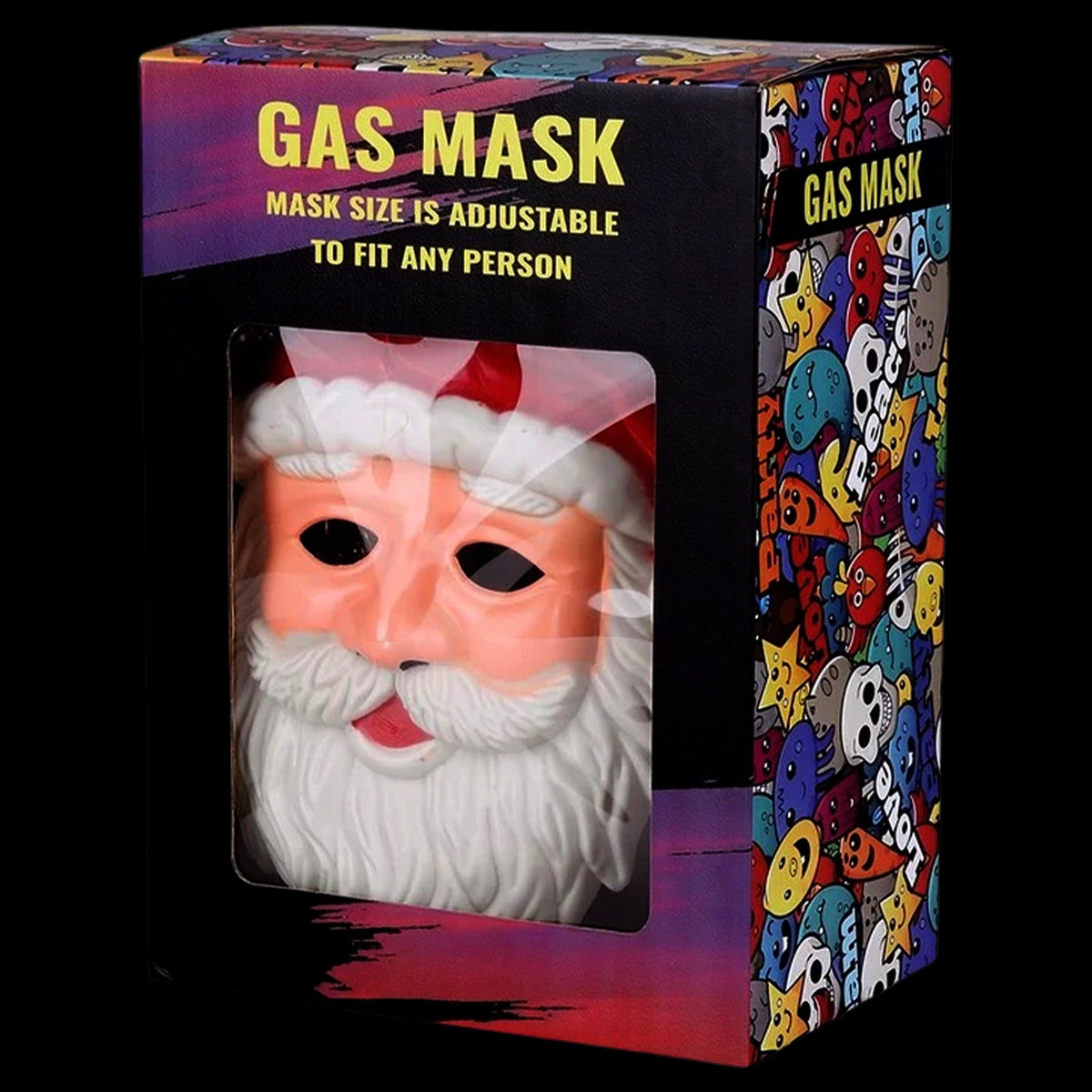 Santa Gas Mask w/ Acyrlic Bong - 10.25"