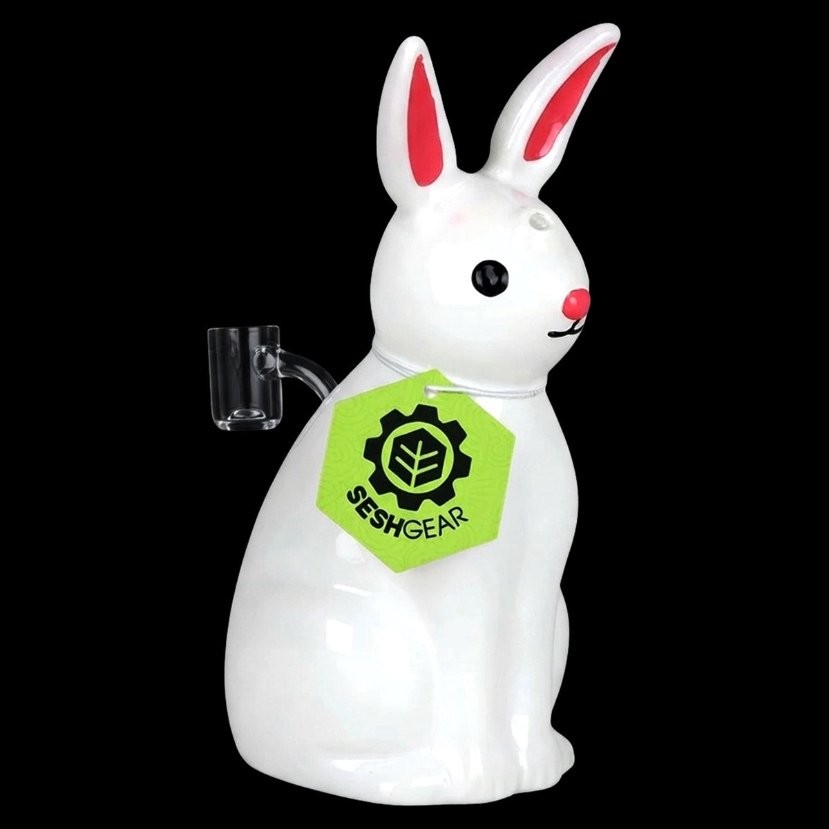 SeshGear White Rabbit Glass Dab Rig - 7.5" / 14mm F