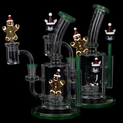 Pulsar Holidaze Series Glass Dab Rig Set | 8.25" | 14mm F