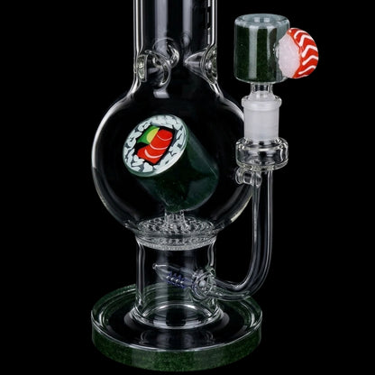 Pulsar Sushi Time Bubble Base Glass Bong - 12.5" / 14mm F