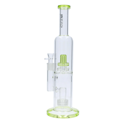 Smoke Cartel Dual Perc with Colour Accents Bong - 15 in.