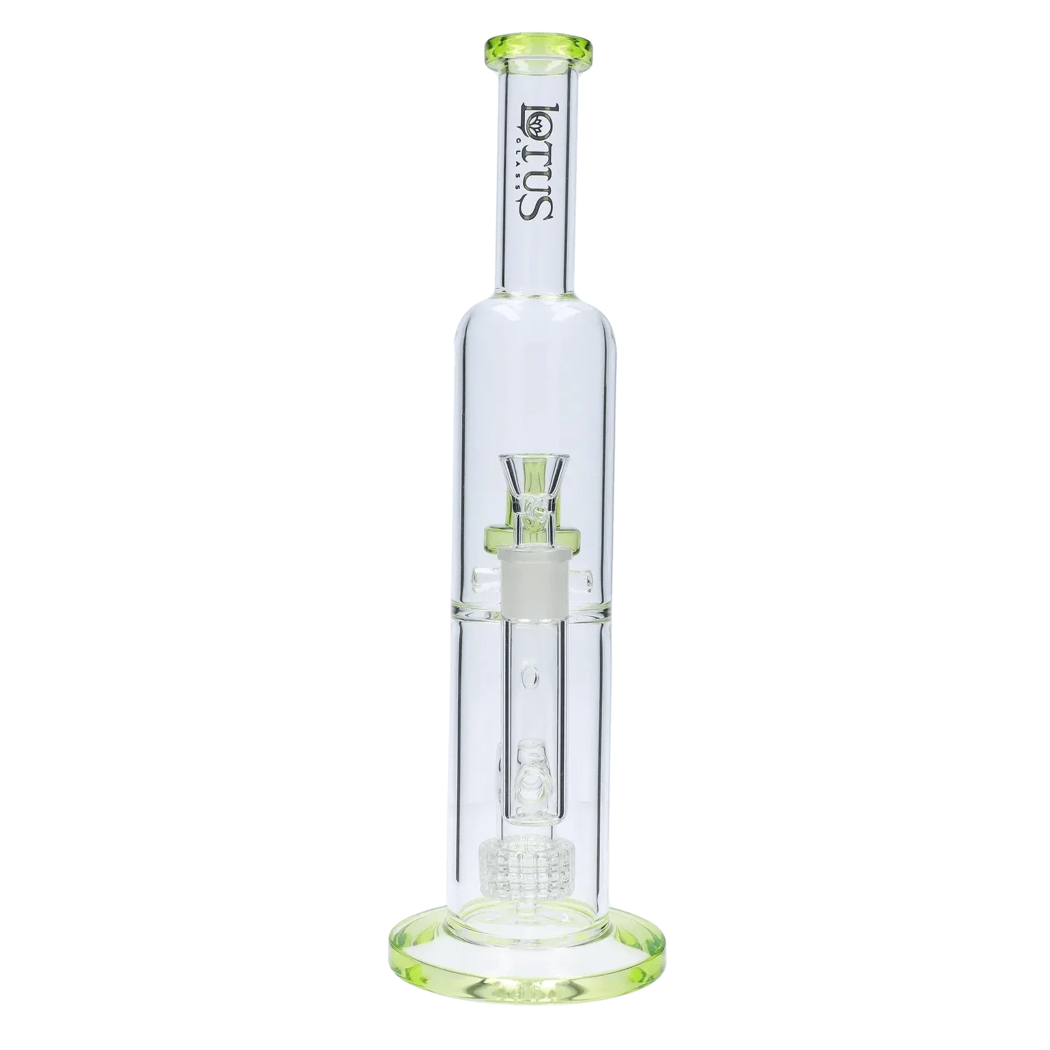 Smoke Cartel Dual Perc with Colour Accents Bong - 15 in.