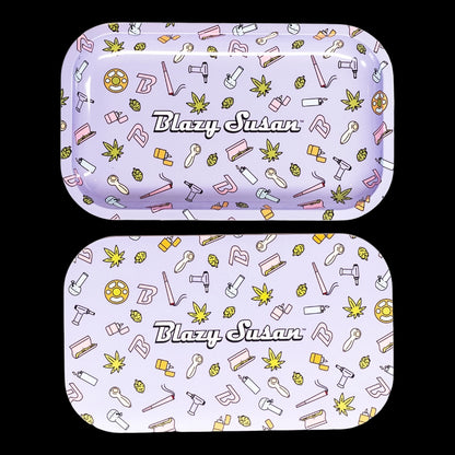 Blazy Susan Metal Rolling Tray