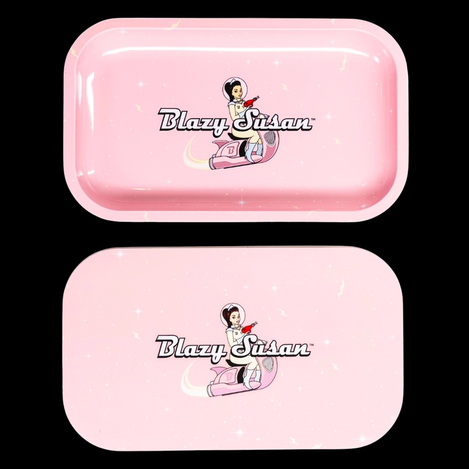 Blazy Susan Metal Rolling Tray