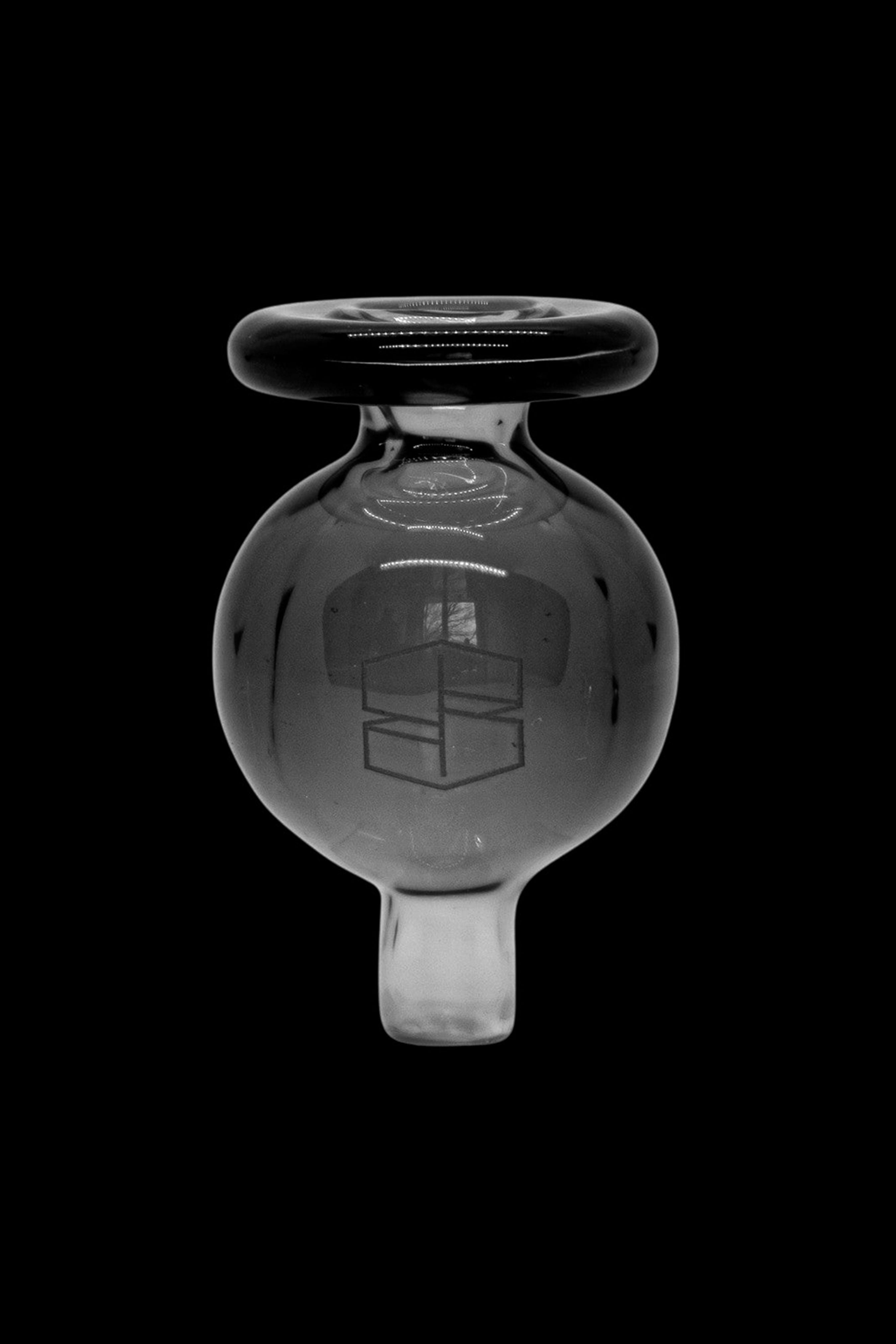 Black glass oil dome for cannabis concentrates.