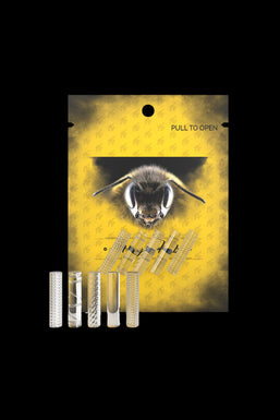 Honeybee Herb Etched Quartz Pillars - 5 Pack