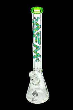 AFM Glass Green Alien 9mm Glass Beaker Bong