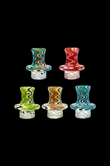 AFM Glass Turbo Reversal Glass Spinner Carb Cap + 2 Pearls - AFM Glass Turbo Reversal Glass Spinner Carb Cap + 2 Pearls
