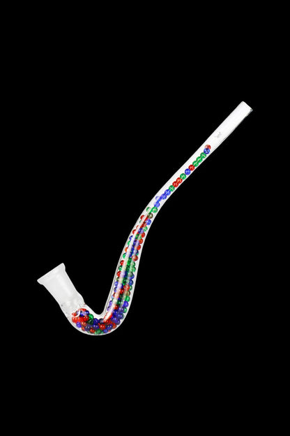 Glass pipe with colorful beadwork.