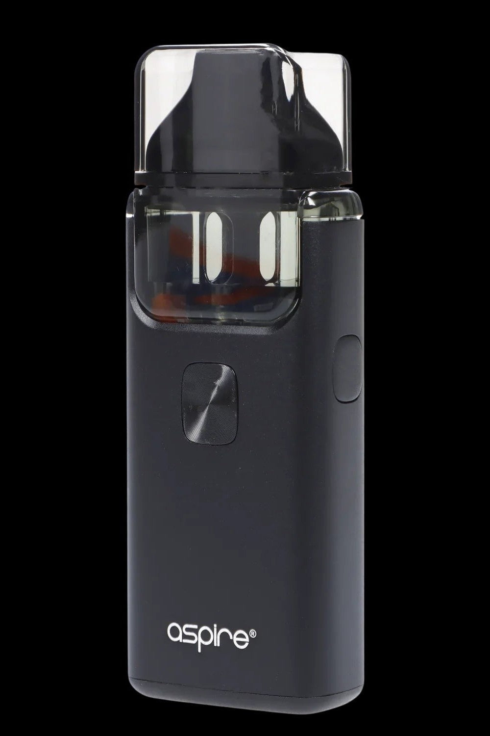 Black Aspire Breeze vape device with a clear, partially-filled cartridge.