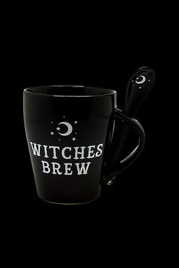 Witches Brew Ceramic Mug w/ Spoon Set - 10oz