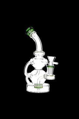 HB King Hourglass Tubed Perc Water Pipe