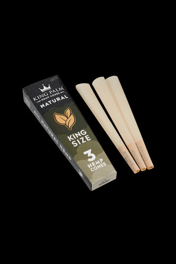 King Palm Natural King Size Pre-Rolled Hemp Cones - 2 Packs of 3 - King Palm Natural King Size Pre-Rolled Hemp Cones - 2 Packs of 3