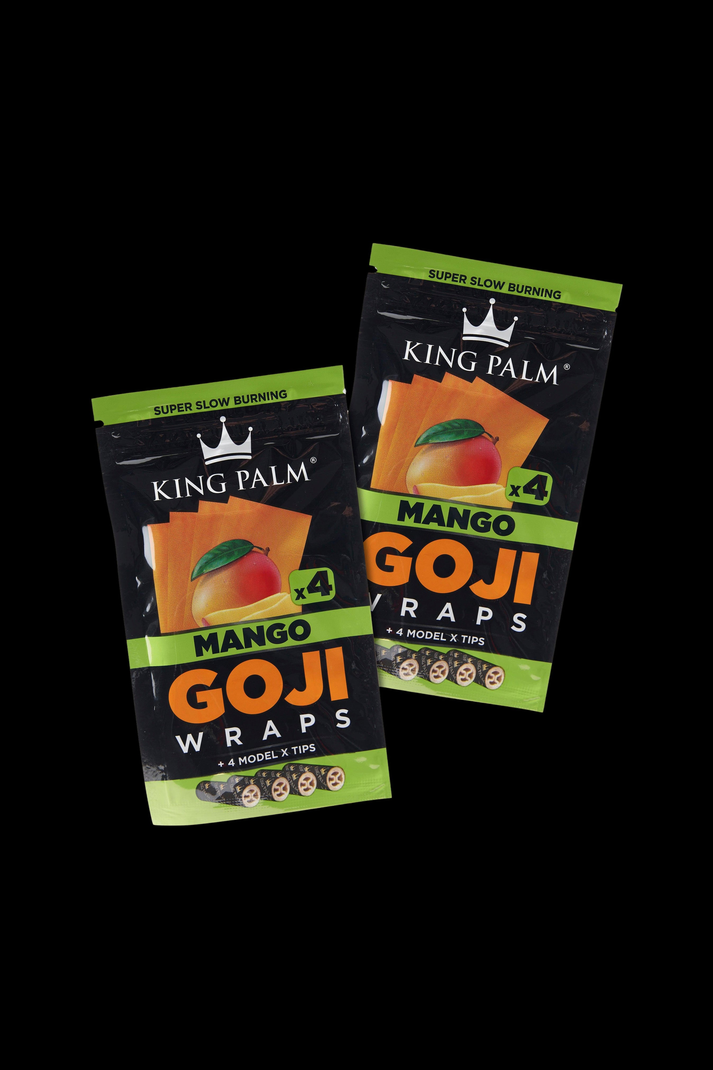 King Palm Goji Berry Wraps - 2 Packs of 4