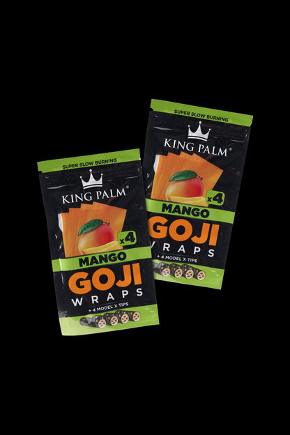 King Palm Goji Berry Wraps - 2 Packs of 4