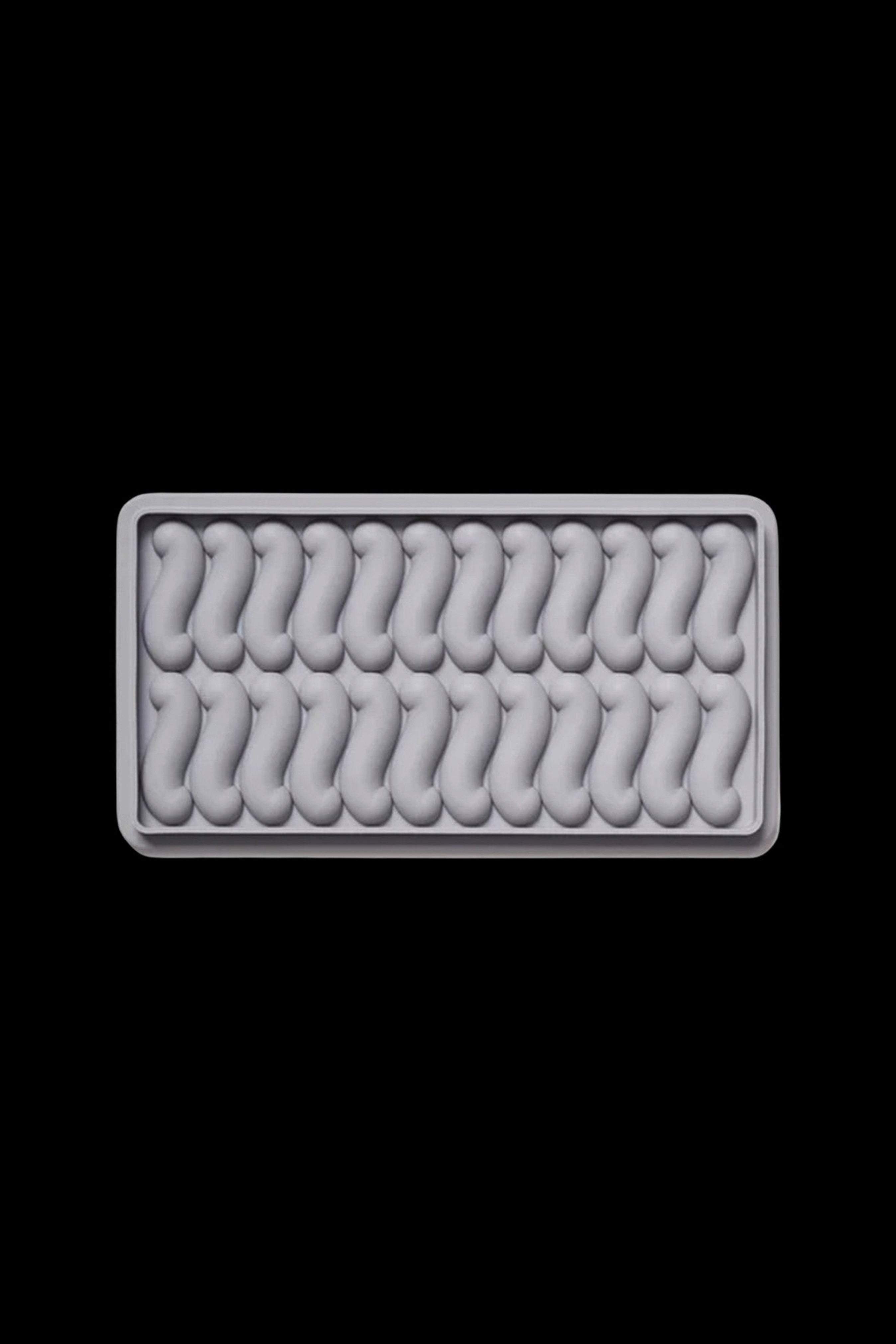 Silicone preroll tray with twelve slots.