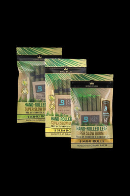 King Palm Natural Pre Roll Palm Leaf Tubes - Mixed Size Bundle 3 Packs of 5