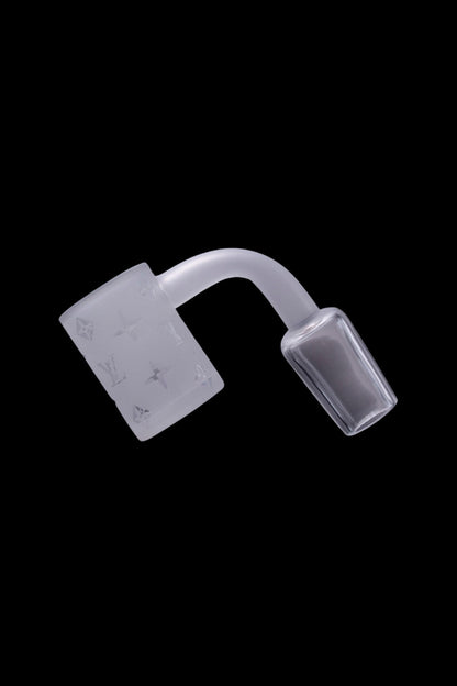 Clear quartz dab nail for vaporizing cannabis concentrates.