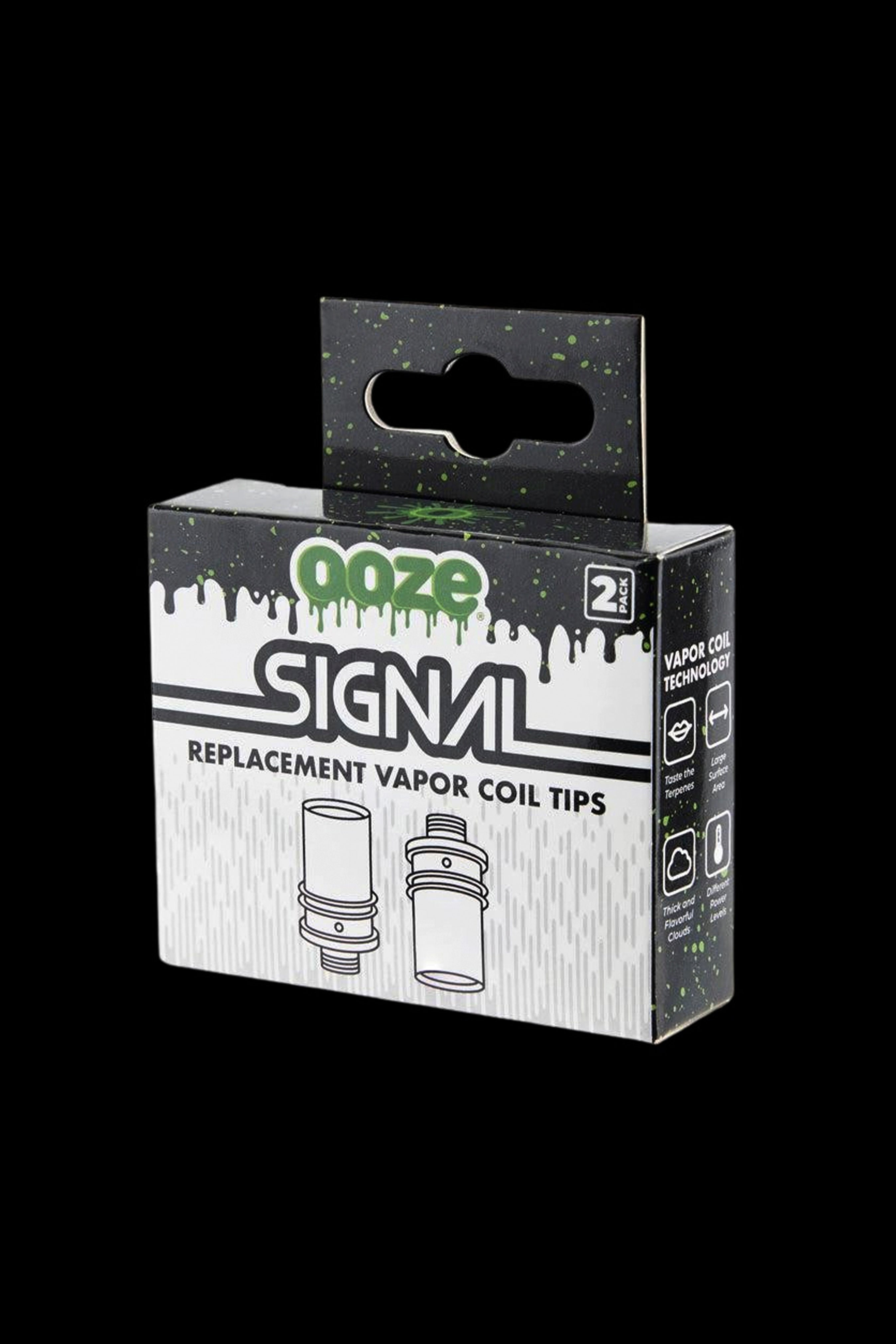 Package of Ooze Signal replacement vapor coil tips.