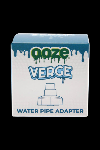 Ooze Verge water pipe adapter packaging with dripping green design.