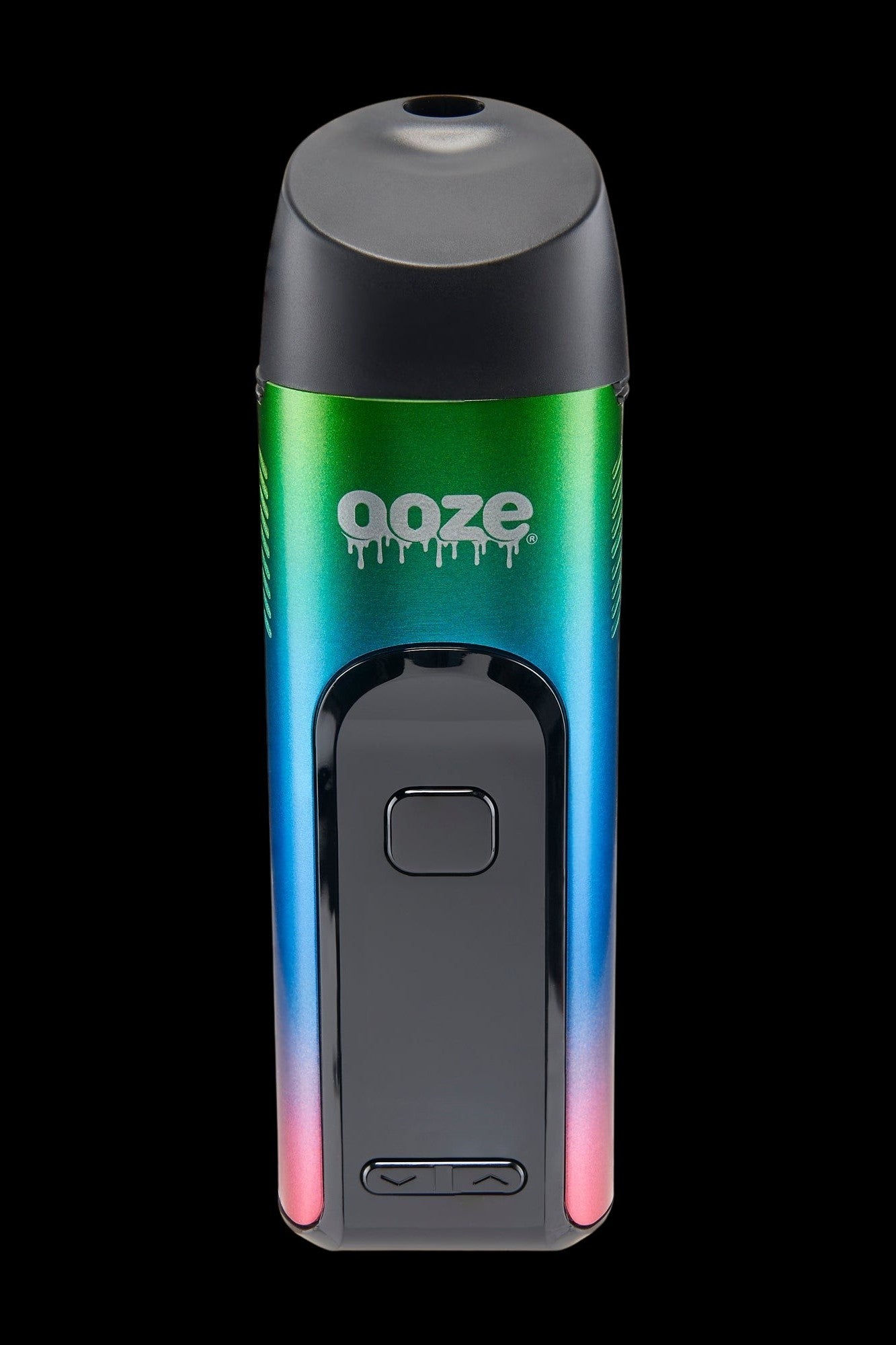 Ooze cannabis oil vape pen with iridescent finish.