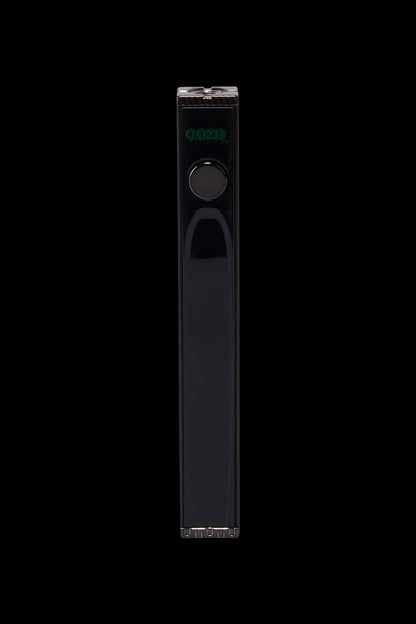 Black cannabis vaporizer pen with digital display.