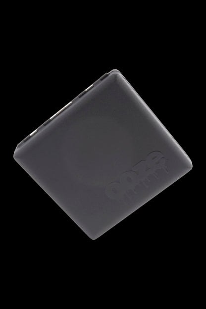 Angled close-up of a matte black Ooze Joint Case showing its rounded corner and hinge detail against a black background