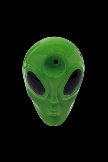 Wacky Bowlz Alien Head Ceramic Hand Pipe - Wacky Bowlz Alien Head Ceramic Hand Pipe